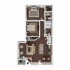 2BR 2BA (973 SF)